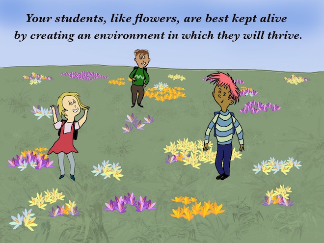 excerpt from: Oh, The Lives You'll Change, A Teacher's Story...Creating a Learning Environment A sample page from "Oh, the Lives You'll Change!" by Warren G. Phillips
